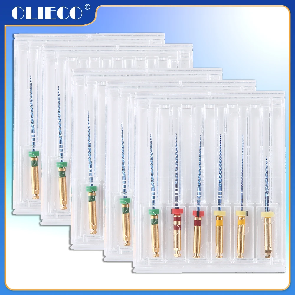 

5Packs OLIECO Dental Thermally Activated Nickel-titanium Root Canal File Endo Forming Files Dentistry Materials