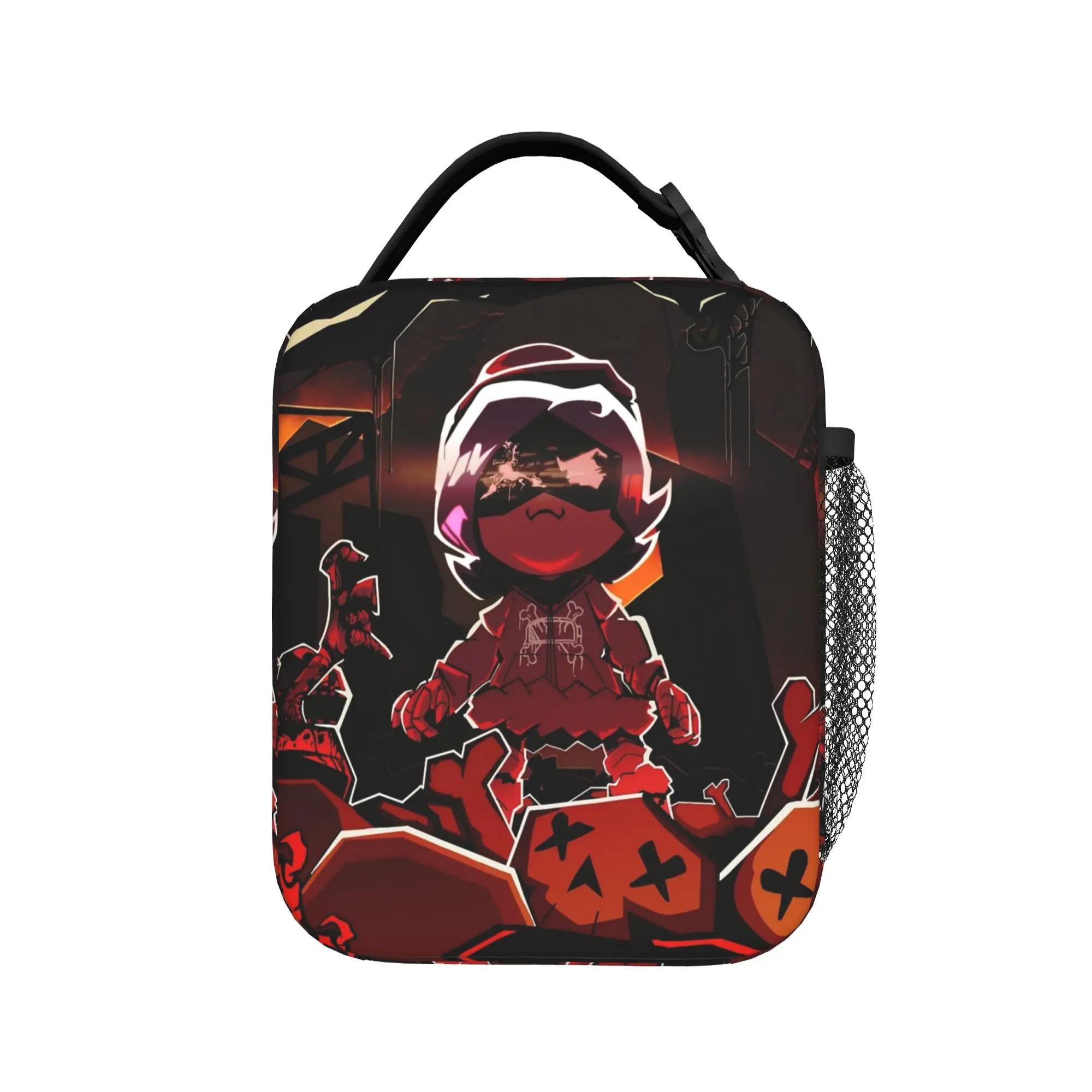 Murder Drones Uzi Doorman Insulated Lunch Bags High Capacity Horror Robot Series Reusable Cooler Bag Lunch Box Tote Bento Pouch