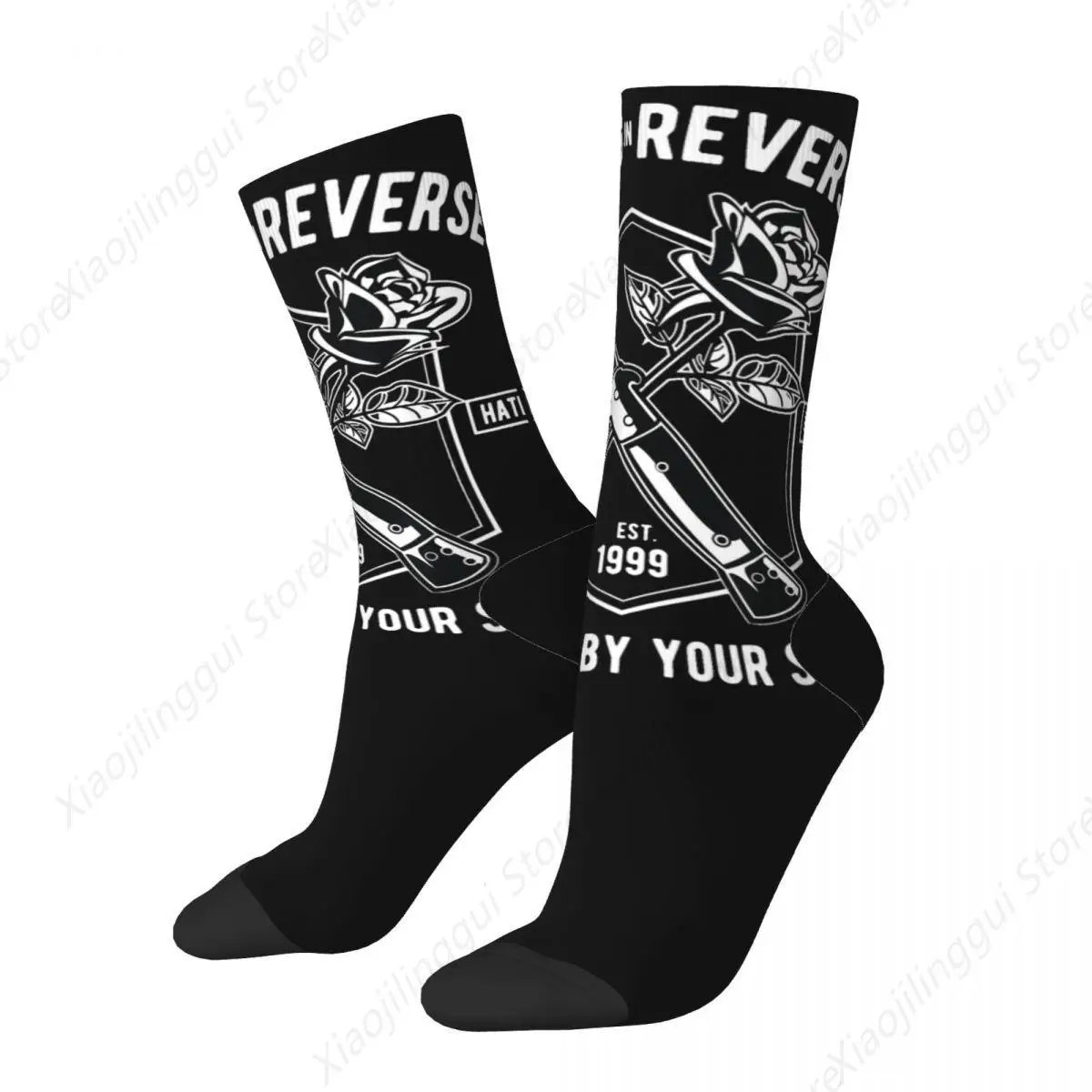 Falling In Reverse Vintage 90s Forever By Your Side Outfits Men Women Socks Non-slip rock Sport Middle Length Socks Super Soft