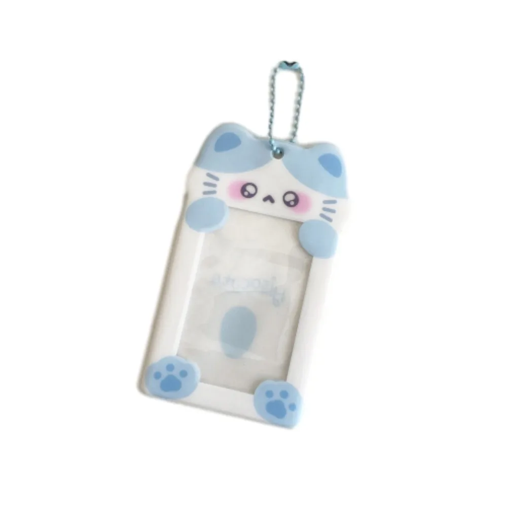 Kawaii PVC Puppy Card Sleeve Capybara Key Chain Card Protective Case Korean Style Bag Pendant Bus Card Holder Lady