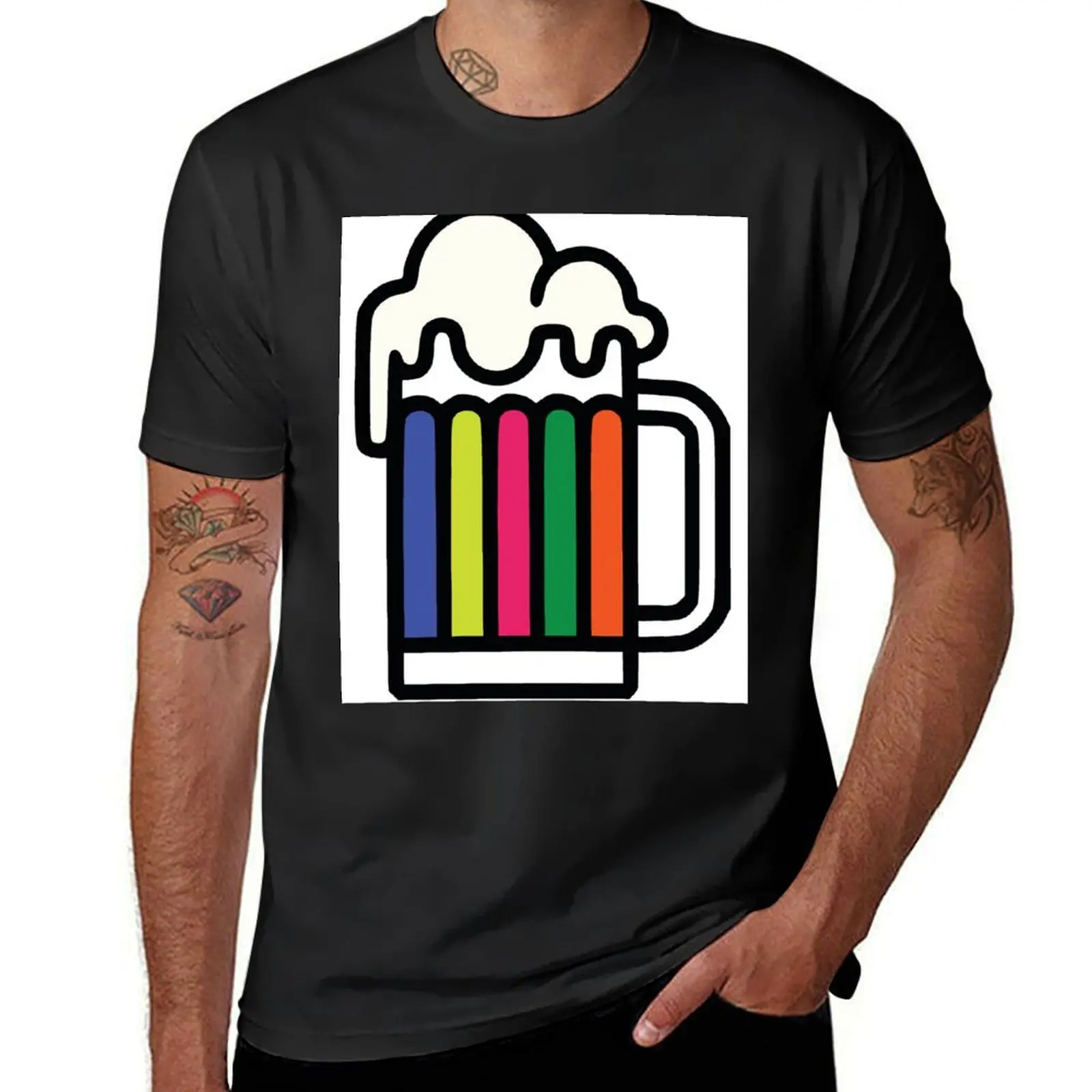 Beer Pride, Craft Beer Pride, Rainbow Beer, Gay Beer, Queer Beer, Gay Lager, Gay Pilsner, Brewpub T-Shirt