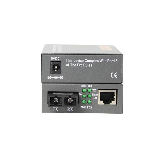 MM Duplex Fiber FTTH HTB-GS03 Netlink Fiber Media Converter Single Mode Single Media Converter Fiber Optic Equipment Wipi Tool