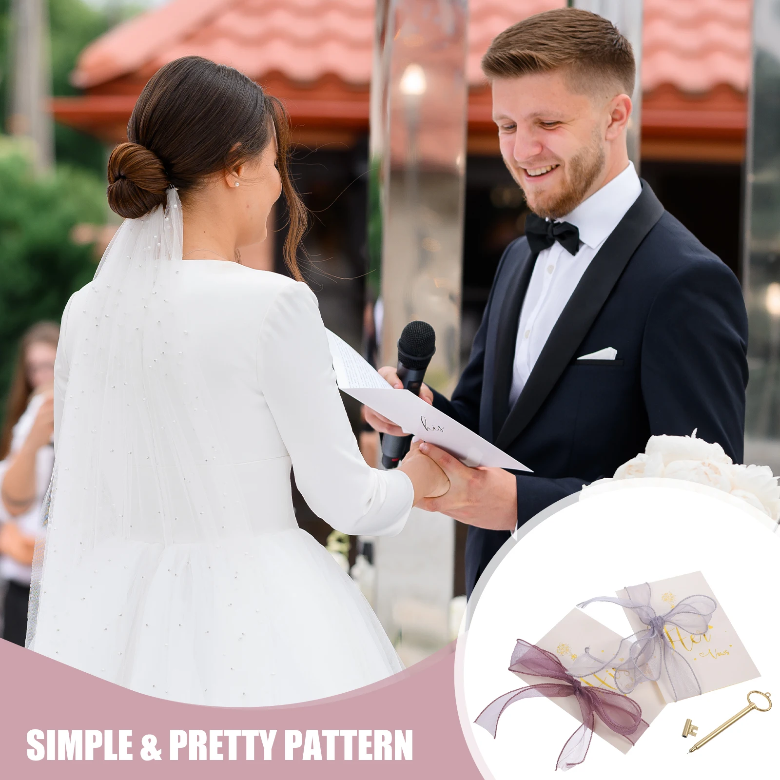 

Oath Card Marriage Vow Cards Ceremony Handwriting Wedding Paper Swearing Books for