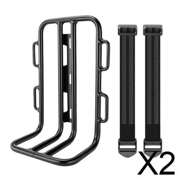 

2x Cargo Pannier Bike Front Carrier Rack Bag Holder Front Rack Luggage Shelf for Road Bike Outdoor Accessories
