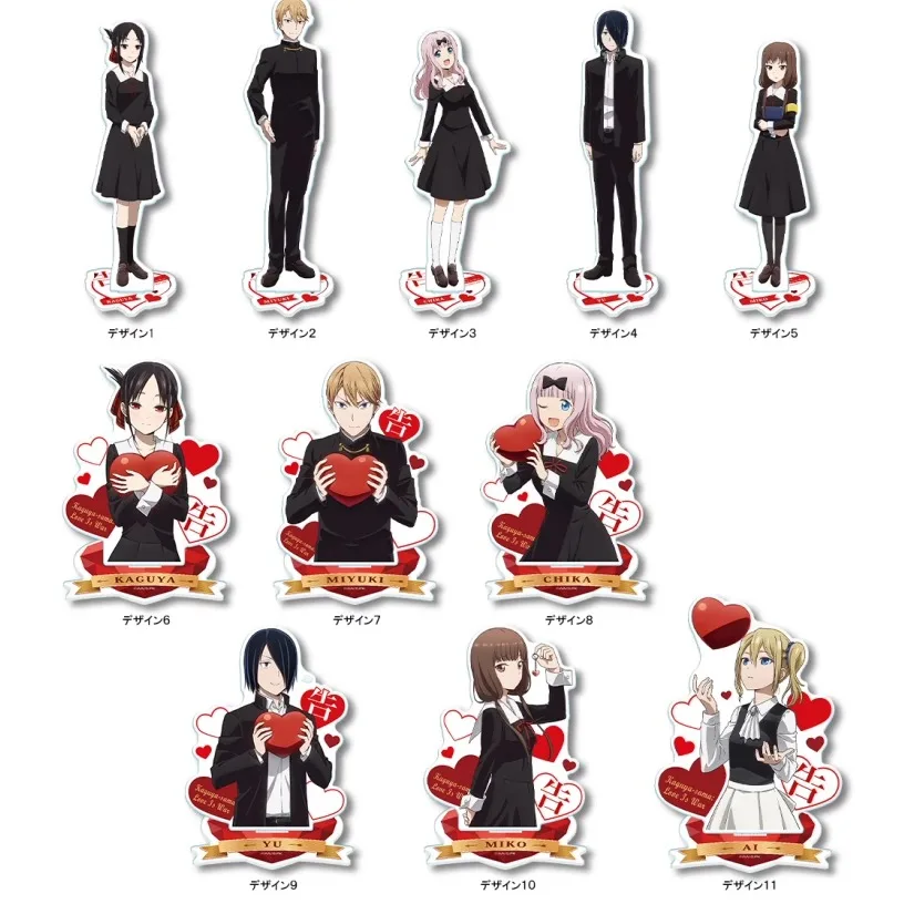 Kendomiya Game Anime Figure Model Plate, Cosplay Toy Gift, Kaguya Fujiwara, Chika Shirogane, ata yuki Hayasaka, Ai Acrylic Stand Butter