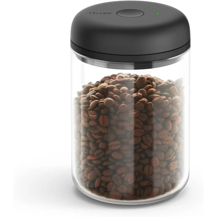 

Atmos Electric Vacuum Canister & Storage Container - Airtight Coffee & Food Storage Containers - Coffee Containers - (Clear Glas