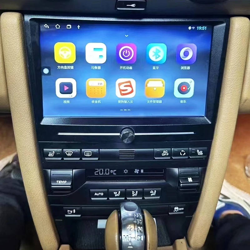 2005-2012 for Porsche 987 Boxster Cayman Car Interior Upgrade New Center Console Color Screen