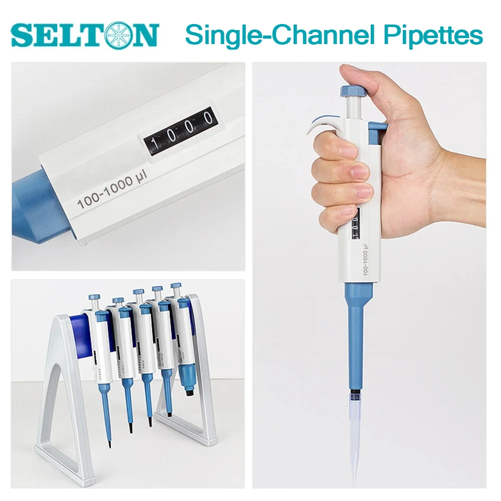 

Single Channel Pipettes With Adjustable Volume Accurate and Calibrated Micropipette 0.2-2ul Liquid Capacity Micro 2ml 10ml 200ul