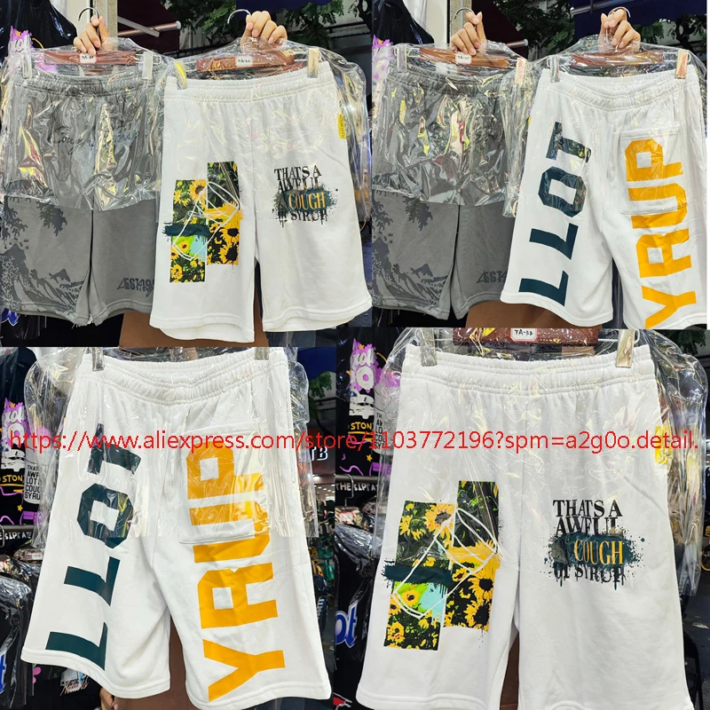 

Real Photo High-quality Stretch Waist Casual Pants THAT'S A AWFUL LOT OF COUGH SYRUP Shorts