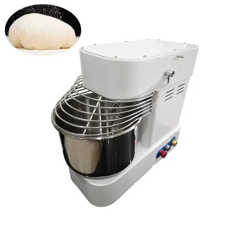 # 10kg Stainless Steel Dough Mixer Commercial Bread Cake Food Stand Heavy Duty Flour Kneading Machine for Home Bakery Use