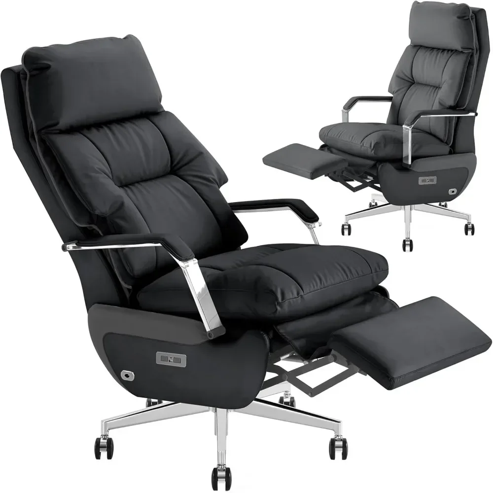 Dual-Motor Office Chair with Foot Rest,Electric Reclining,Office Chair,Office Chair,High Back Swivel,400LBS PU Computer Chair