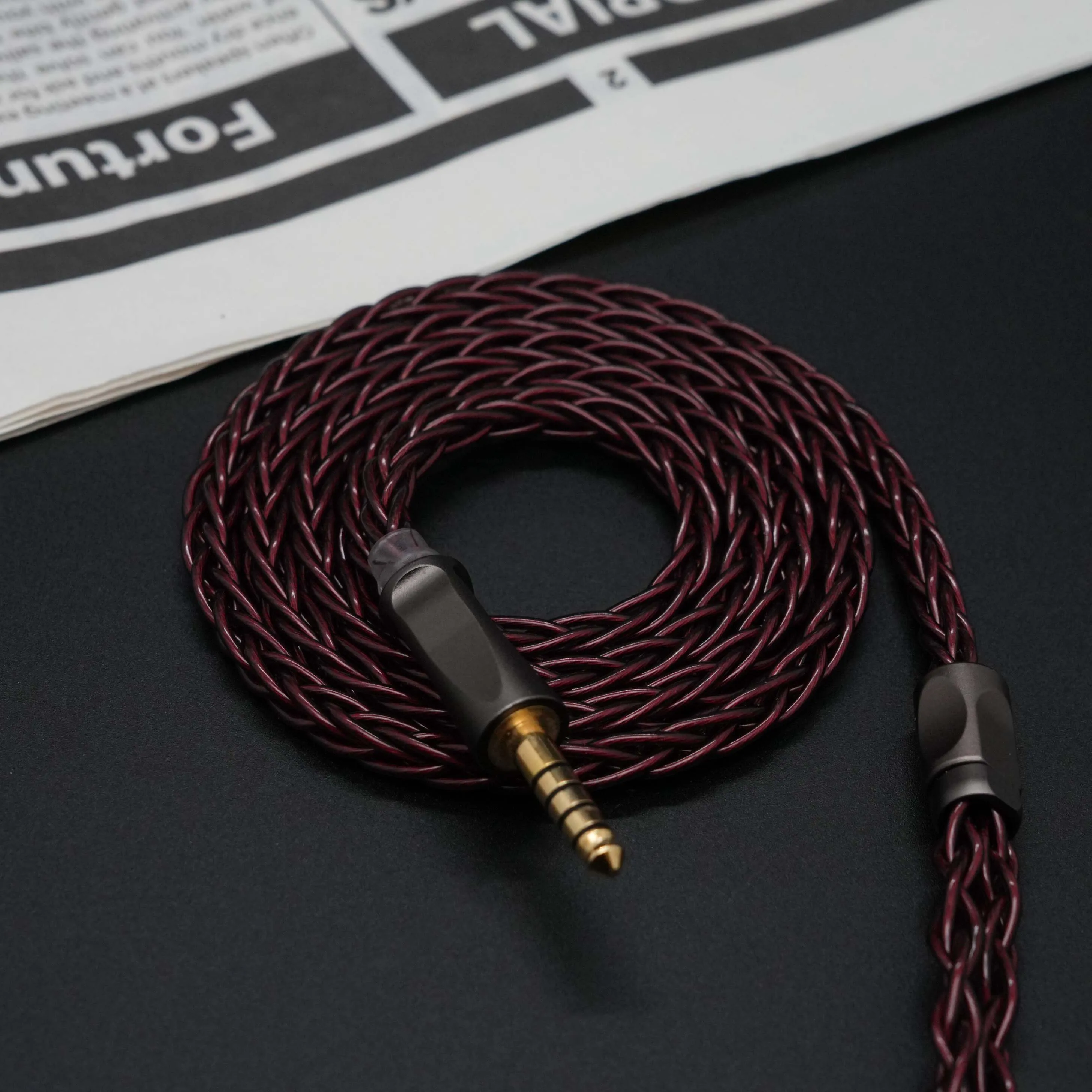 TRKAPLST-26 Furukawa Silber-Kupfer-Legierung + ölgeimpregniertes Graphen-IEM-Kabel 2,5 3,5 4,4 mm mit IE900 0,78 mmPIN MMCX für HIFIMAN – Detail 11