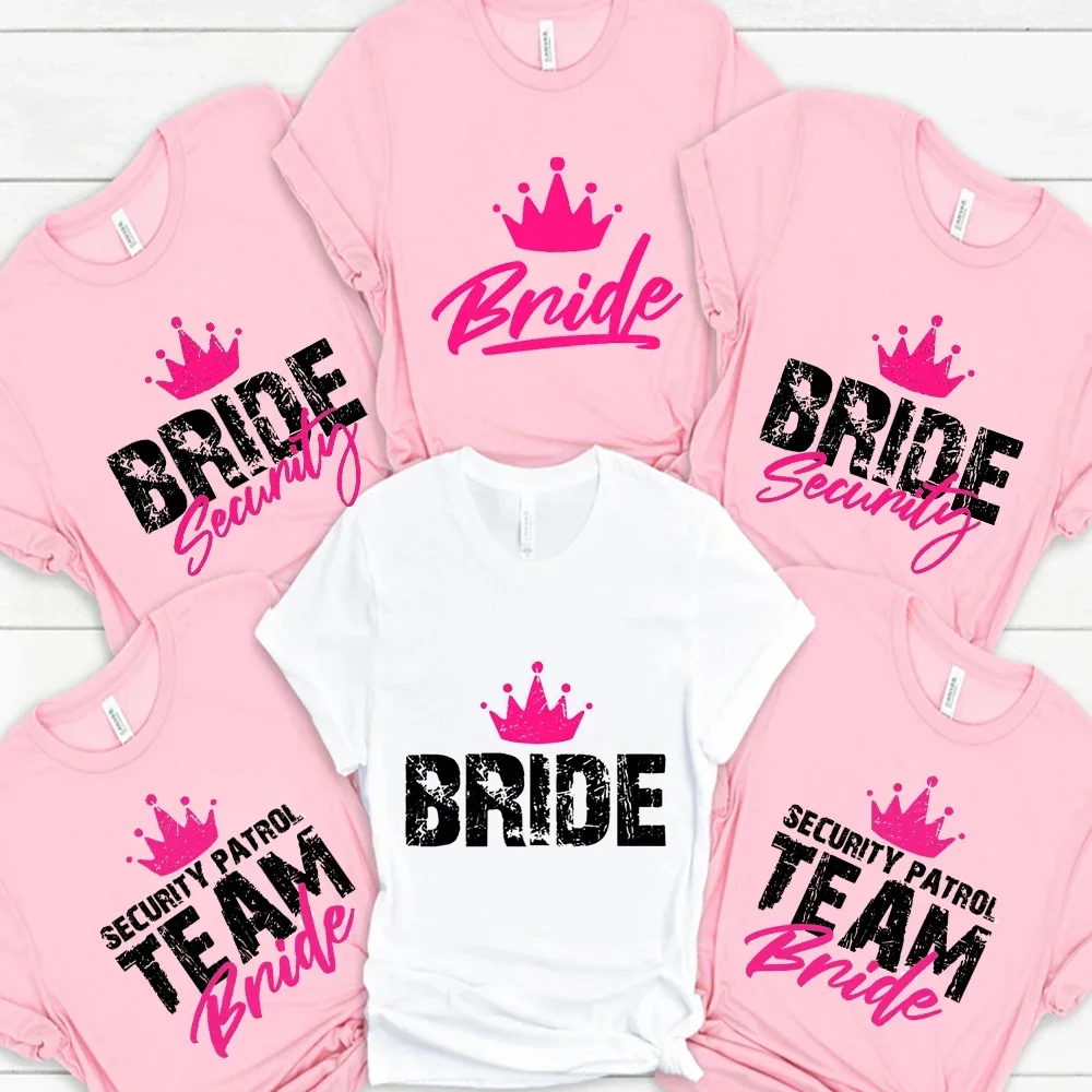 

FRIENDS Themed Hen Bachelorette Party Streetwear Bridal Shower Tees Wedding T-Shirt Bride Team Bridesmaid Evjf Tshirt Women Tops