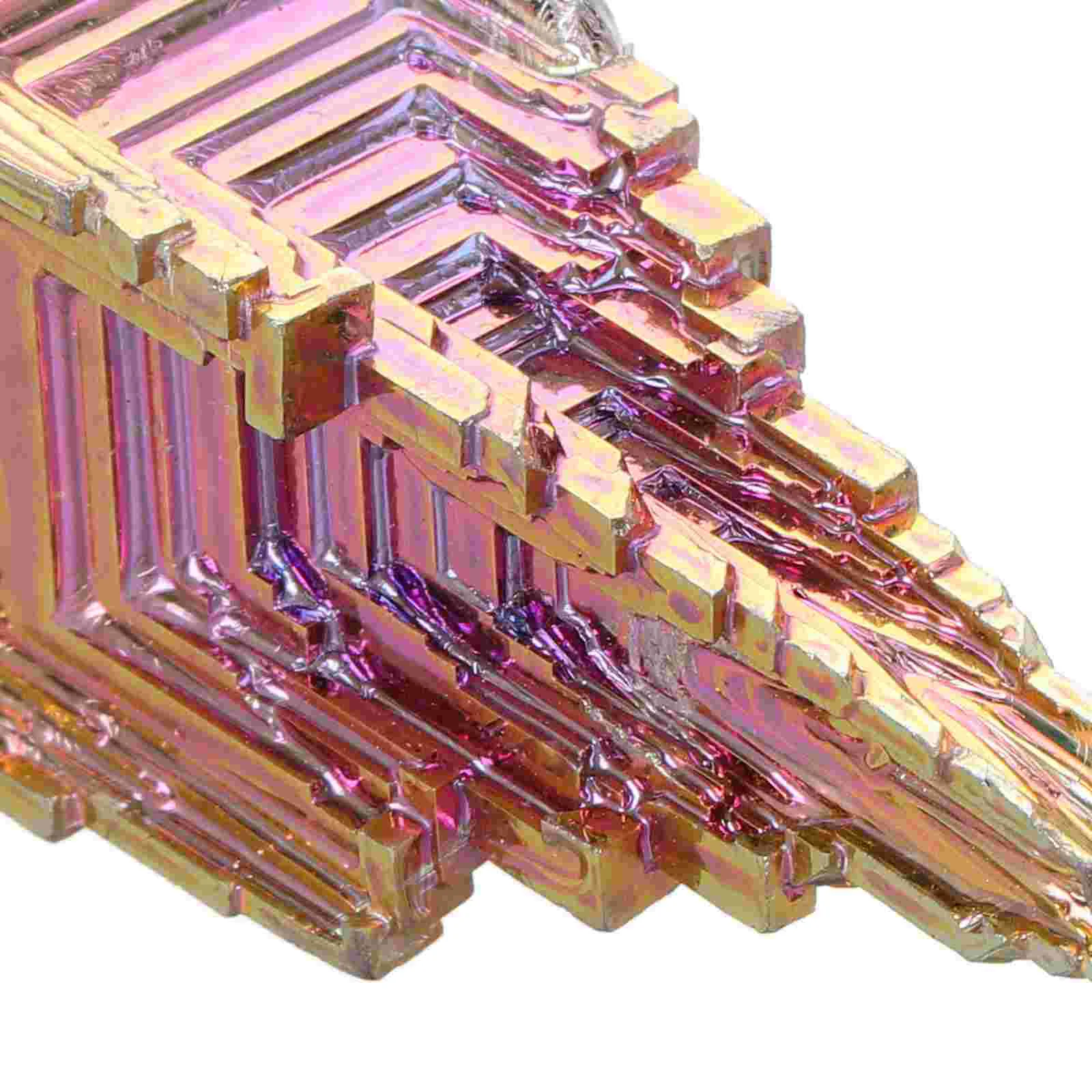 Bismuth Ore Crystal Specimen Mineral Stone Craft Irregular Desktop Adornment Metal