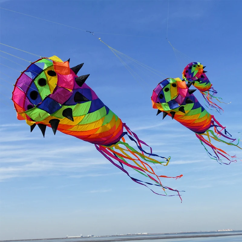 3.5M Three-dimensional Rotation Large Colorful Soft Kite Professional Navigation Pendant Kites Toys for Kids Easy To Fly Cometa