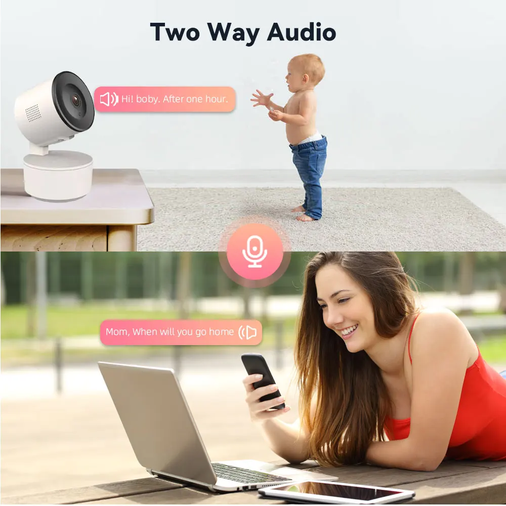 Tuya Smart WiFi 3MP IP Camera 1080P Security Automatic Tracking Motion Detecting Voice Intercom Indoor Baby Monitor Onvif
