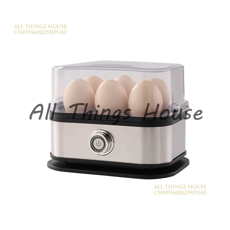 

Stainless Steel Rotary Switch Electric Egg Cooker Egg Quick Cooker for Boiled Eggs, Poached Eggs, Scrambled Eggs or Omelets