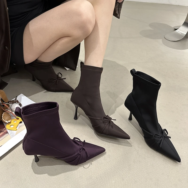 suojialun-2025-winter-new-brand-women-ankle-boots-fashion-pointed-toe-bow-knot-slip-on-chelsea-boots-shoes-thin-high-heel-pumps