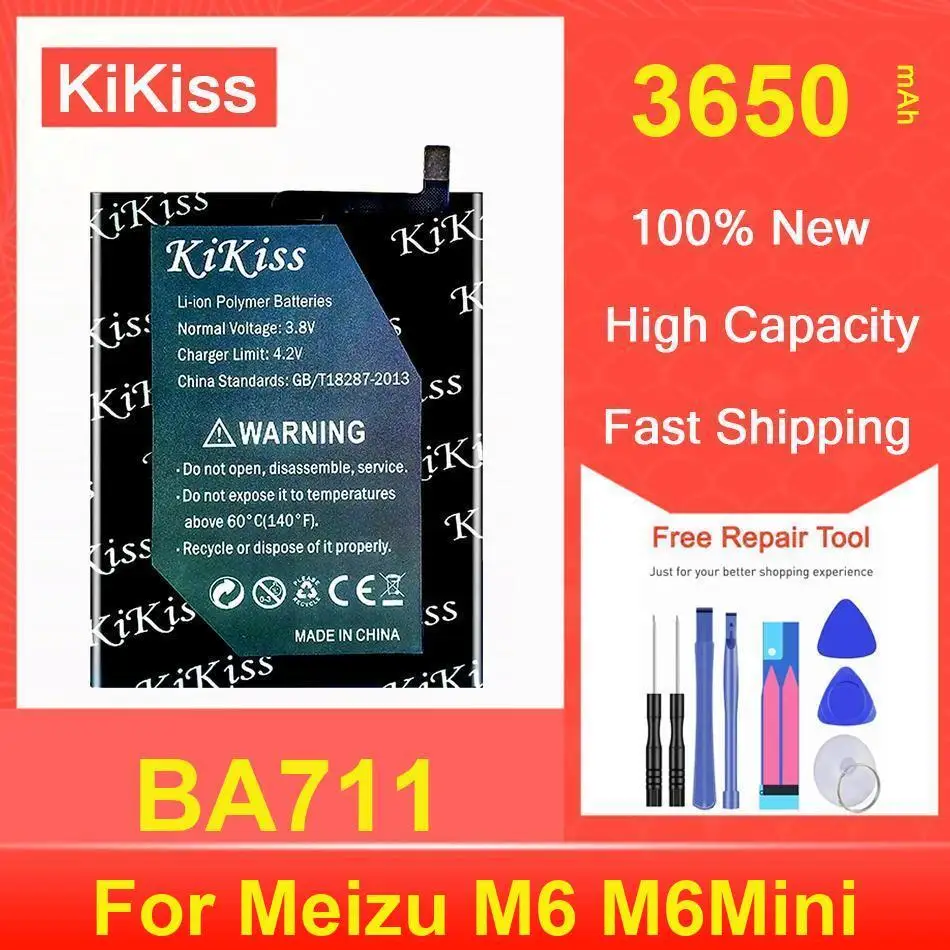 

Аккумулятор Kikiss 3650 мАч BA711 для Meizu M6 M6mini