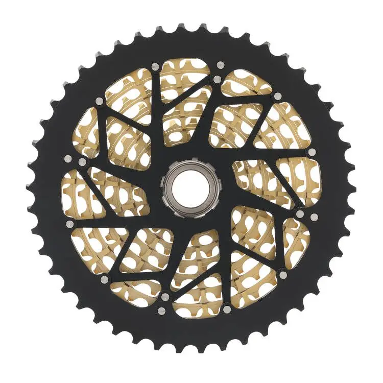 ULT 11 Speed 12 Speed 9-46T Golden MTB Cassette For XD Driver Body Ultralight 371g Steel Durable Ultimate 11V Sprocket k7