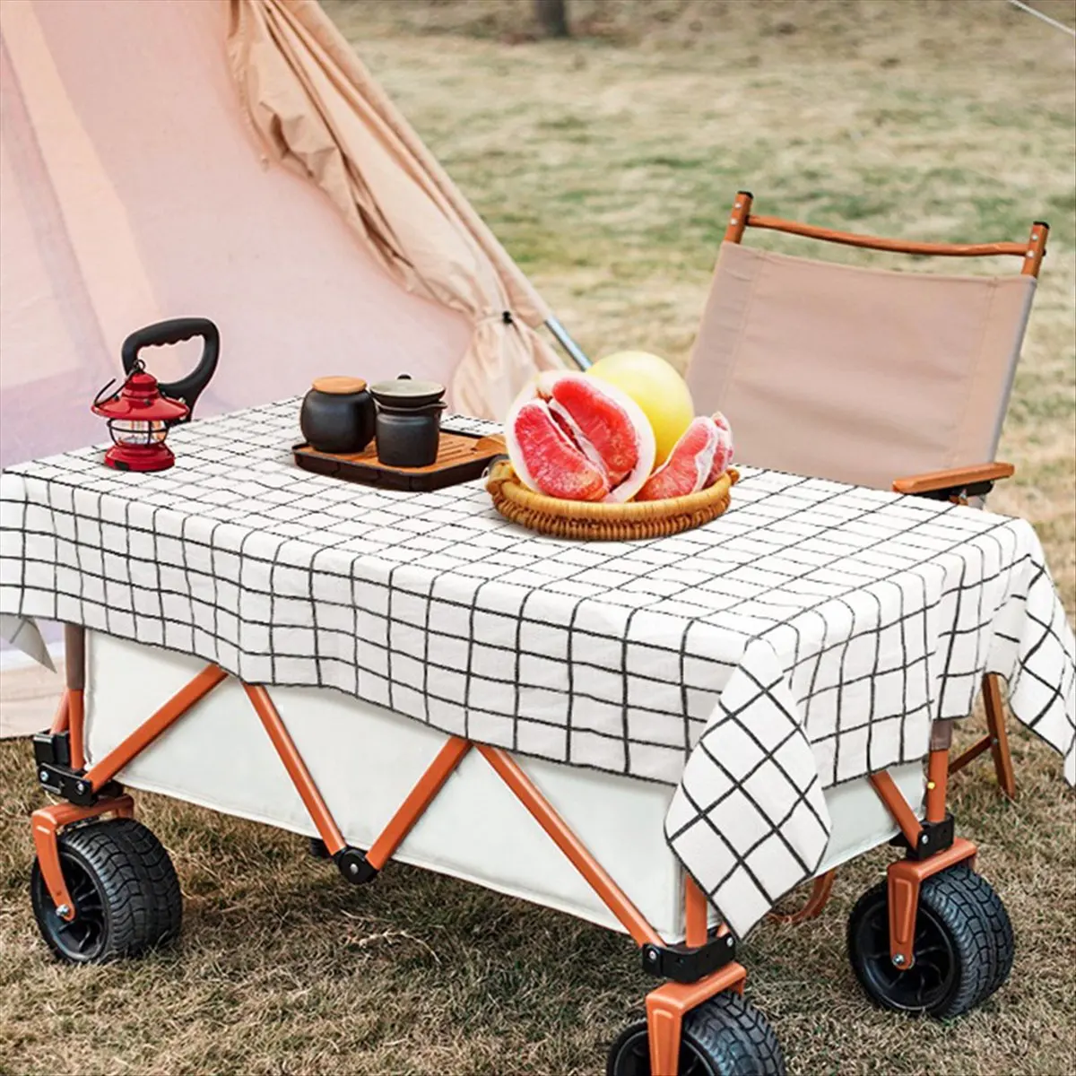 *ABKM Disposable Tablecloth Rectangular Thickened Camping Tablecloth Waterproof and Oil-Proof Picnic Mat A
