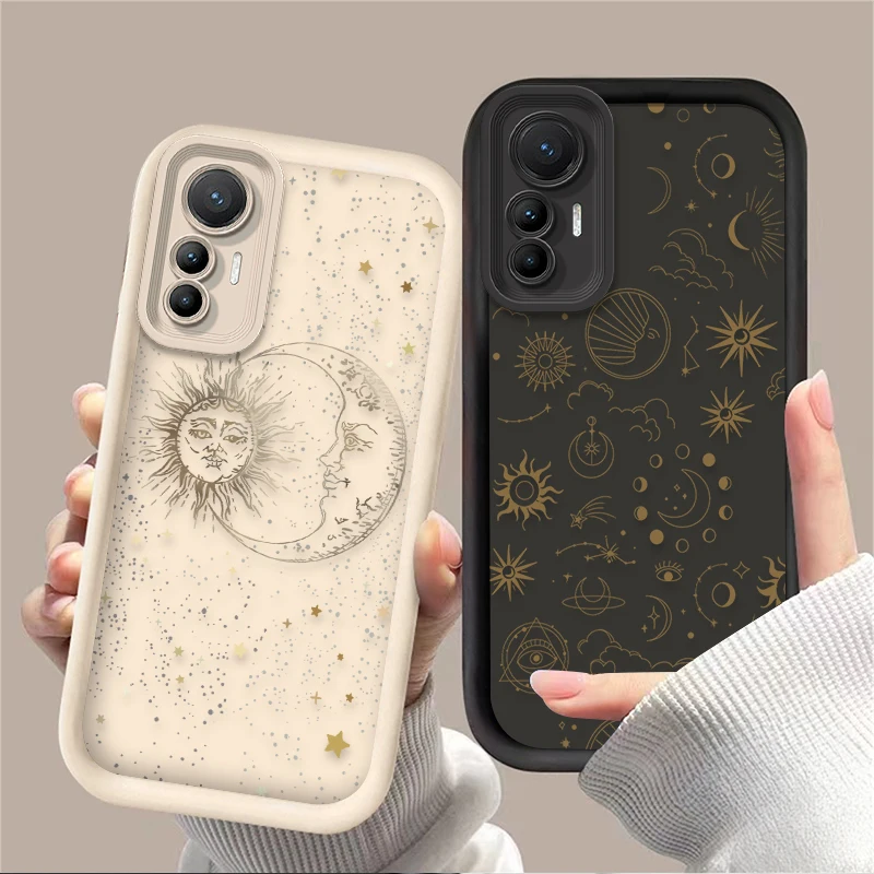 Etui Sun God Moon God Eye Case dla Xiaomi 14T 13T 12T 11T 13 12 11 Lite 5G NE POCO X6 X5 F6 F5 F3 X4 GT X3 NFC M5S C65 M6 Pro Cover