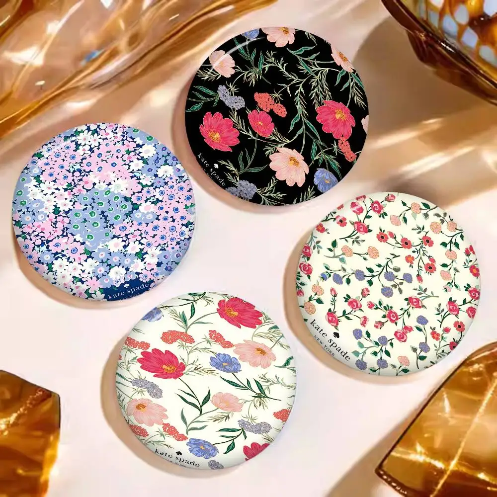 K-Kate S-Spade Flower Tinplate Soft Button Pin Brooch Metal Badge Custom Jewelry Accessories Hat Bag Lapel