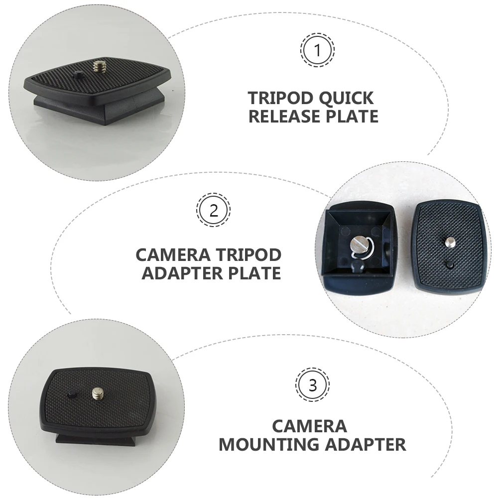 

Quick Release Plate for Camera Tripod Base Accessory Stand Adapter Mount Supply