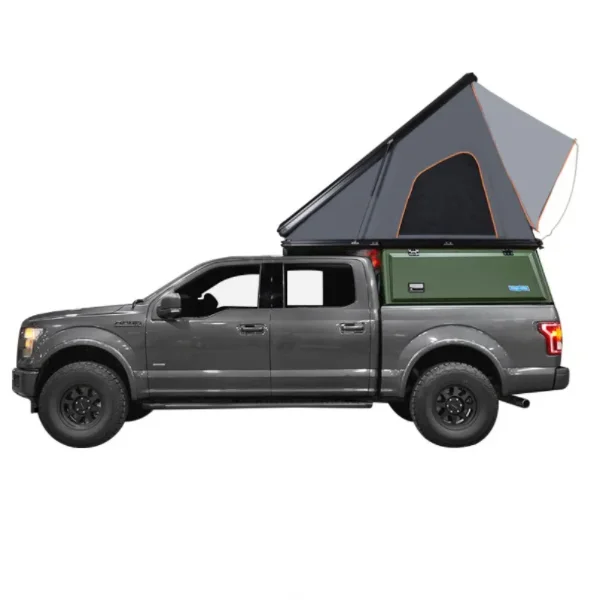 Aluminum alloy triangle outdoor two person self driving  camping hard shell roof tent