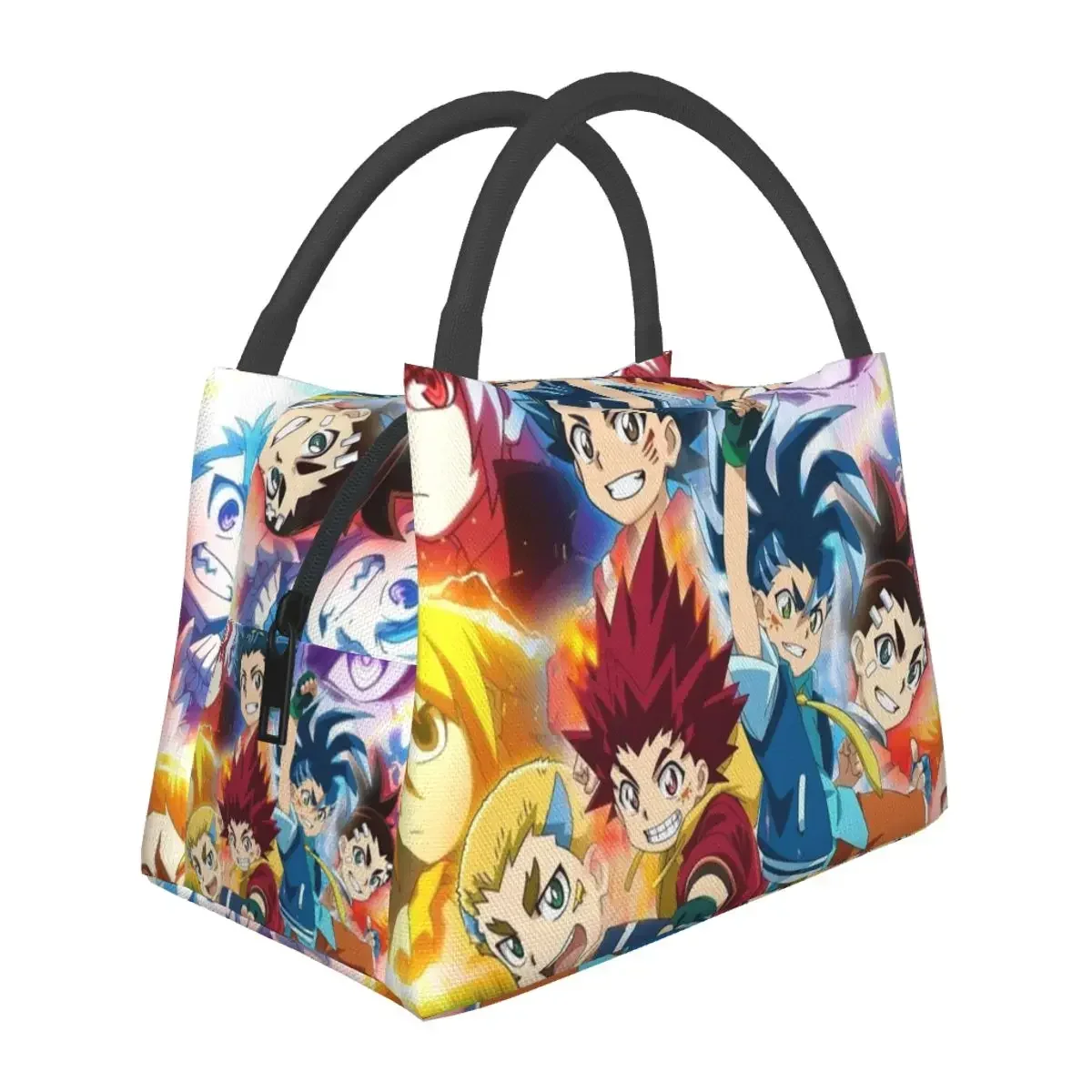 Beyblade Burst Surge Lunch Bags Insulated Bento Box Portable Lunch Tote Picnic Bags Cooler Thermal Bag for Woman Student Work