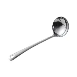 Soup Ladle Spoon Comfortable Grip Long Handle Stainless Steel Scoop Serving Spoon for Sauces Pancake Batter Gravy Restaurants