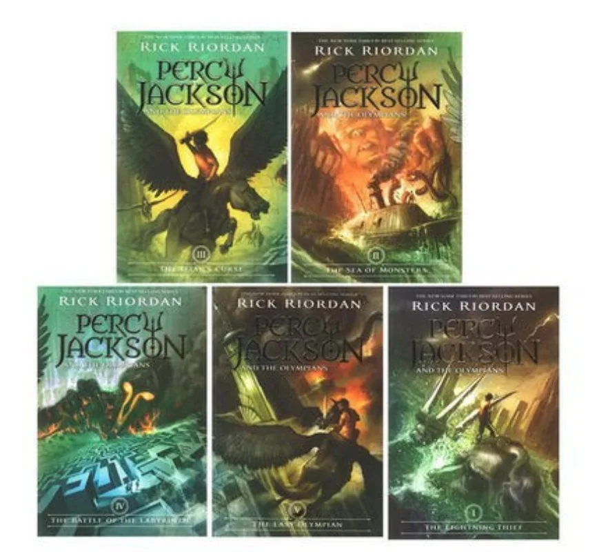 Inglés Original Percy Jackson Los olímpicos Percy Jackson y los olímpicos completos 5 volúmenes