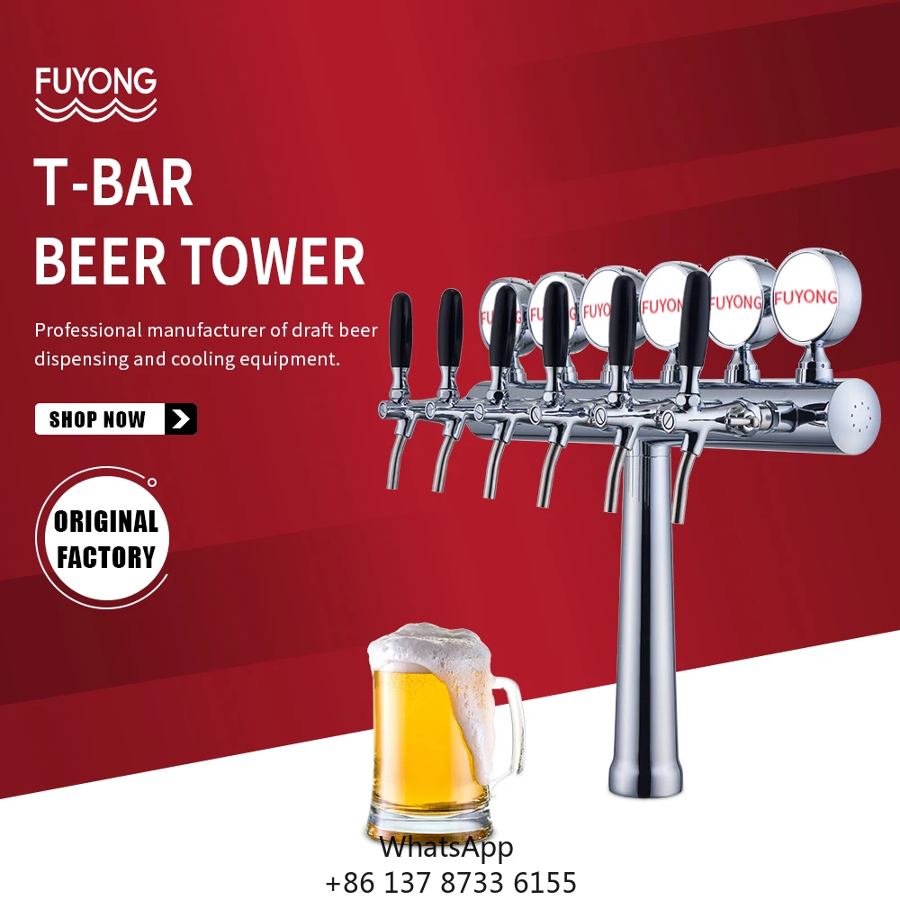 

Wholesale Stainless Steel Beer Dispenser Tower With 6 Tap Metal Cooler And Straw Accessory For Bar Use Beverage Accessory Type
