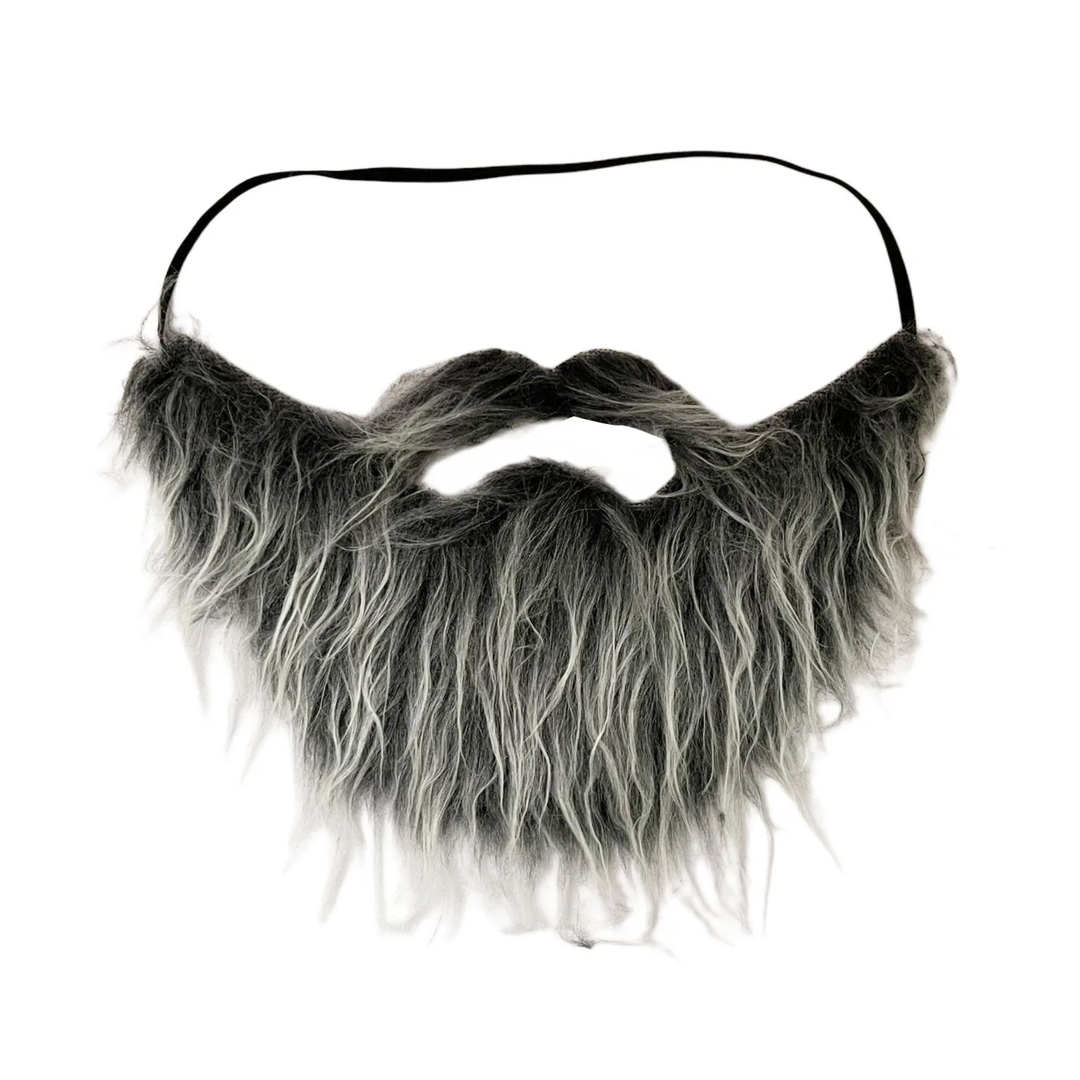 Funny Men's Beard Costume Gray-White Full Beard Christmas Dress-Up Halloween Party Props