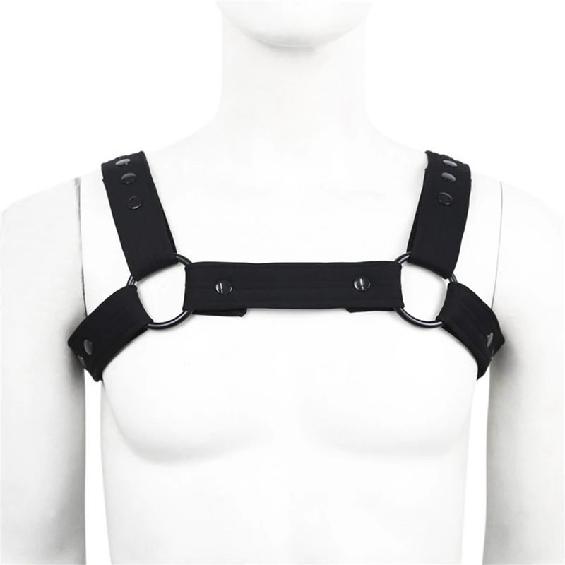 Harness Gay Elastic Band Fetish Men Harness Chest Harness Strap Body Cage Gay Harness Belt Erotic Clothing for BDSM Bondage Sex