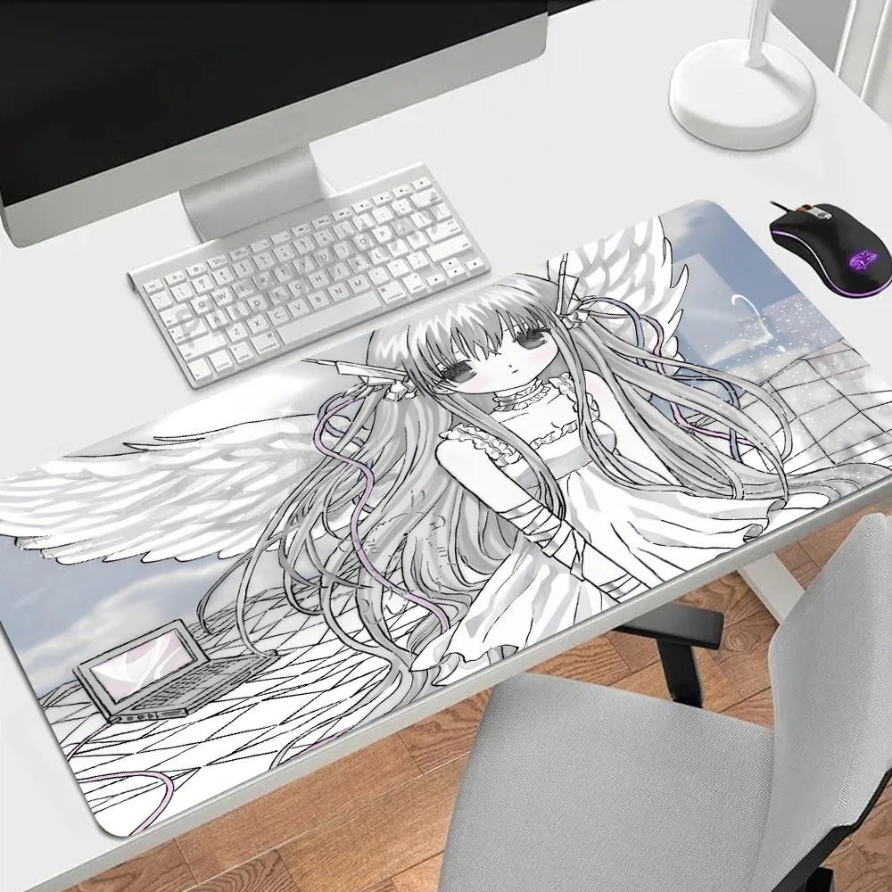 XXL Mouse Pad Laptop Gaming Extended Desk Mat PC Kawaii Gamer Cabinet Mousepad Angel Anime Sexy Girls Keyboard Rug Pink Carpet