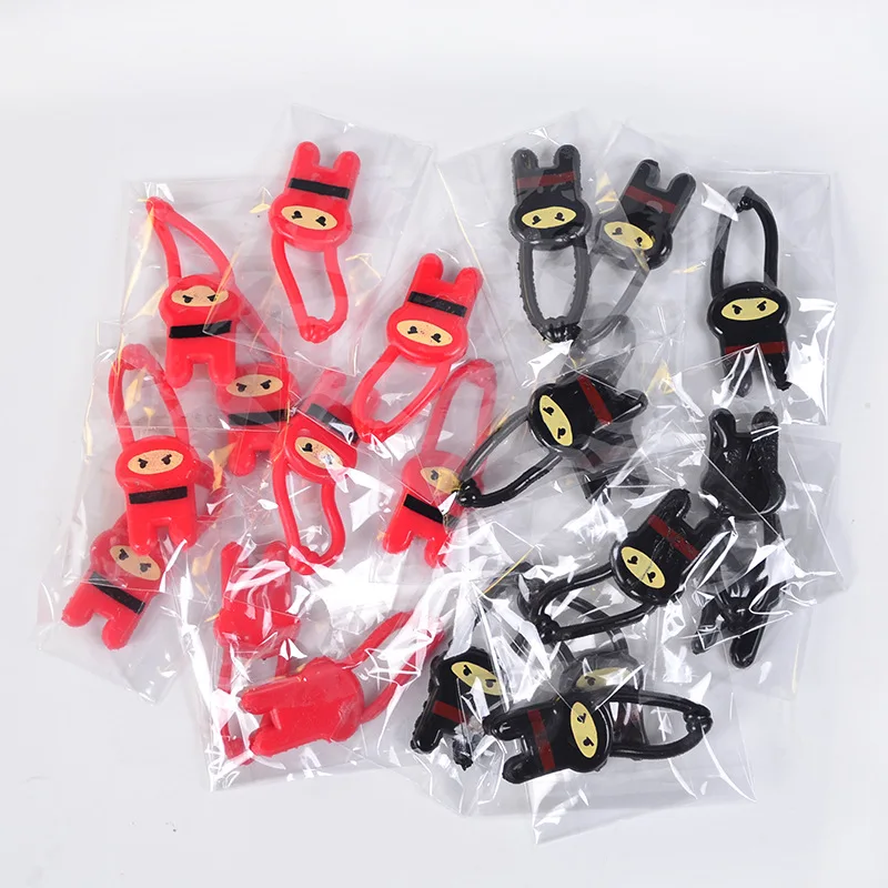 5/10PCS Funny Finger Ninja Slingshot Toys Elastic Flying Ninja Catapult Tricky Practice for Party Favors Kids Decompression Toy