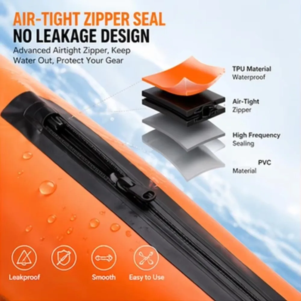 Waterproof Swim Buoy Safety Float Design Buoyancy Float Safety Float Touchscreen Phone Storage Waterproof Dry Bag
