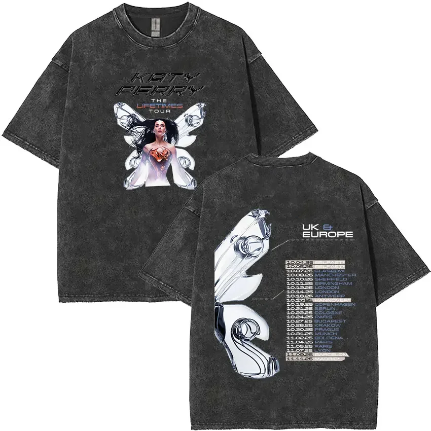 

Famous Singer Katy Perry LOVE YOU TIL THE END AND THEN REPEAT IT Album Men's Women Aesthetic Fashion Tees Short Sleeve T-Shirt