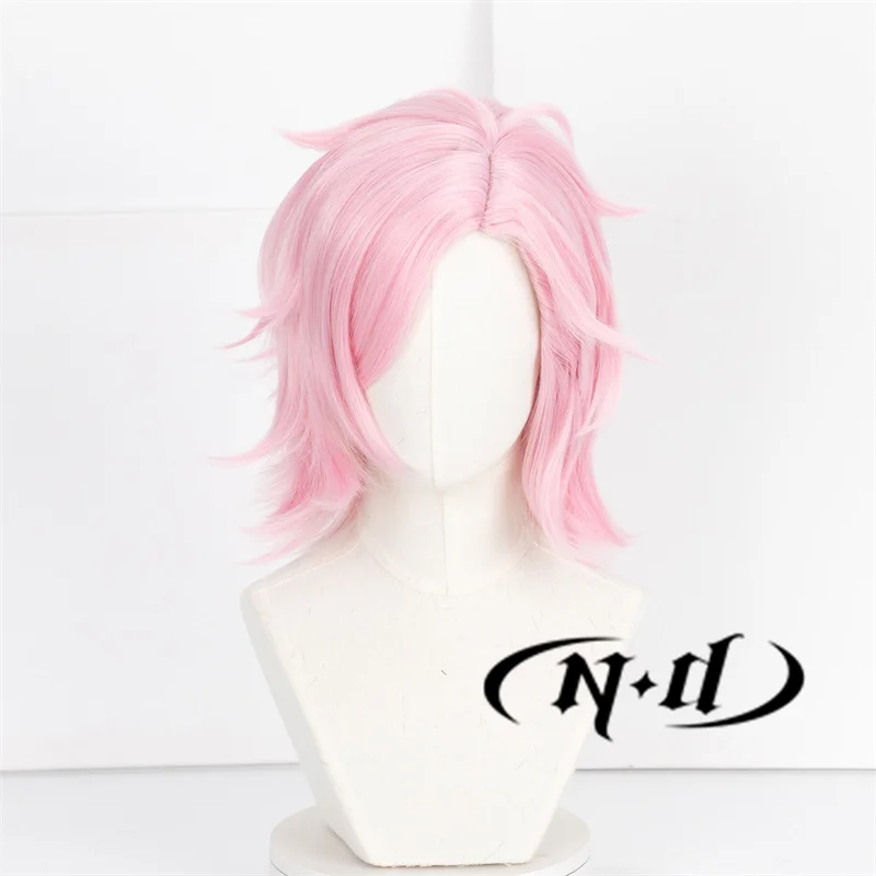 ND ميتسوكي كيريو شعر مستعار تأثيري أنيمي الرياح قواطع تأثيري الوردي الانفجارات الشعر ل Comic Con هالوين حفلة مقاومة للحرارة الاصطناعية