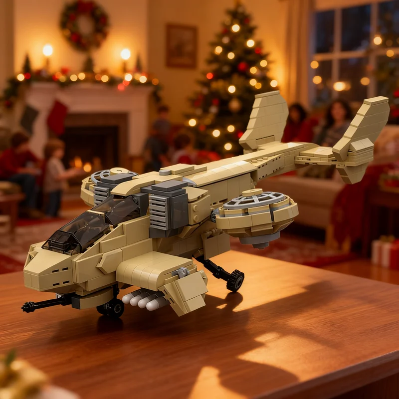 826pcs MOC GDI Orca Fighter Creator Model Building Blocks Architecture Toy Christmas Gift Idea Education Creative Brick Display