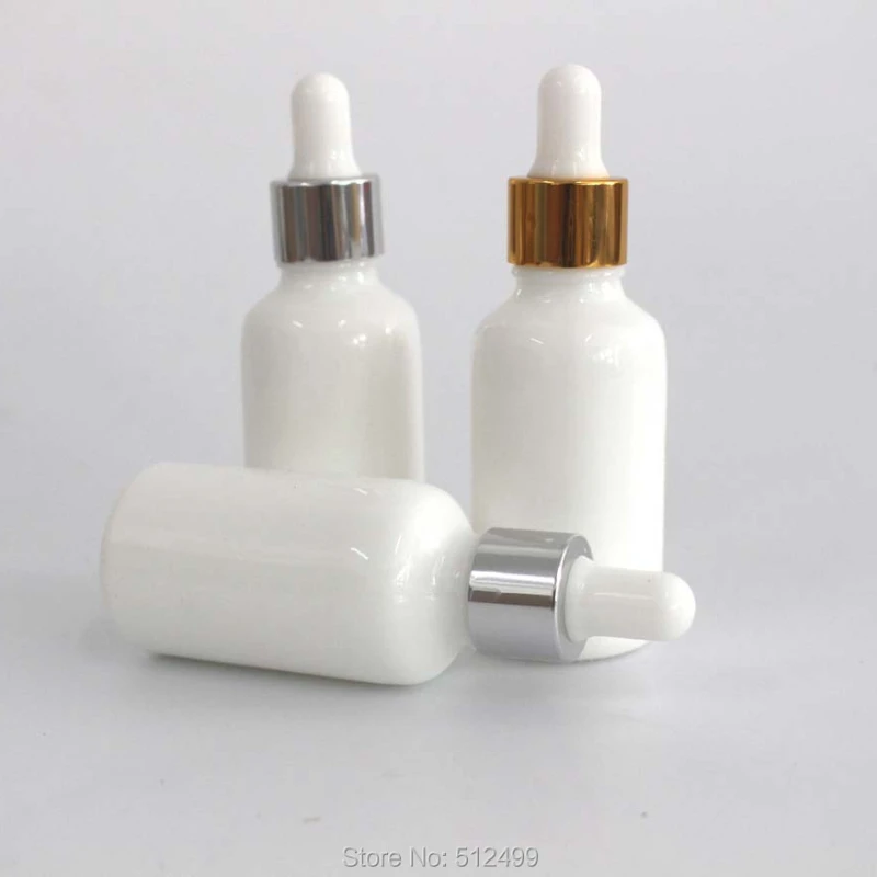 

PorcelainWhite Amber Light Proof Glass Essential Oil Bottle with Glass Dropper for Essential Oil Sample Cosmetics Perfume Travel