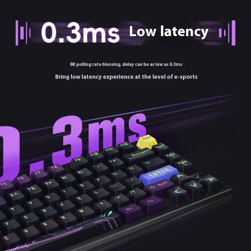 ATK RS7 Esports Magnetic Axis Wired Keyboard High-End Competitive Aluminum Lump Keycap 75 Series Low Latency RGB Gaming Keyboard