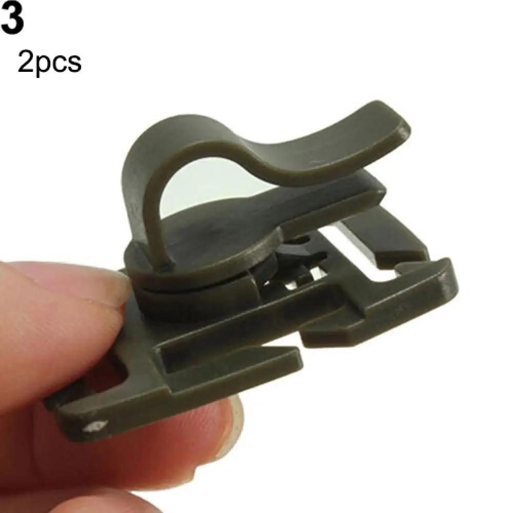 New 2Pcs Rotatable Water Bladder Tube Trap Hose Clip for Webbing Hydration Backpack