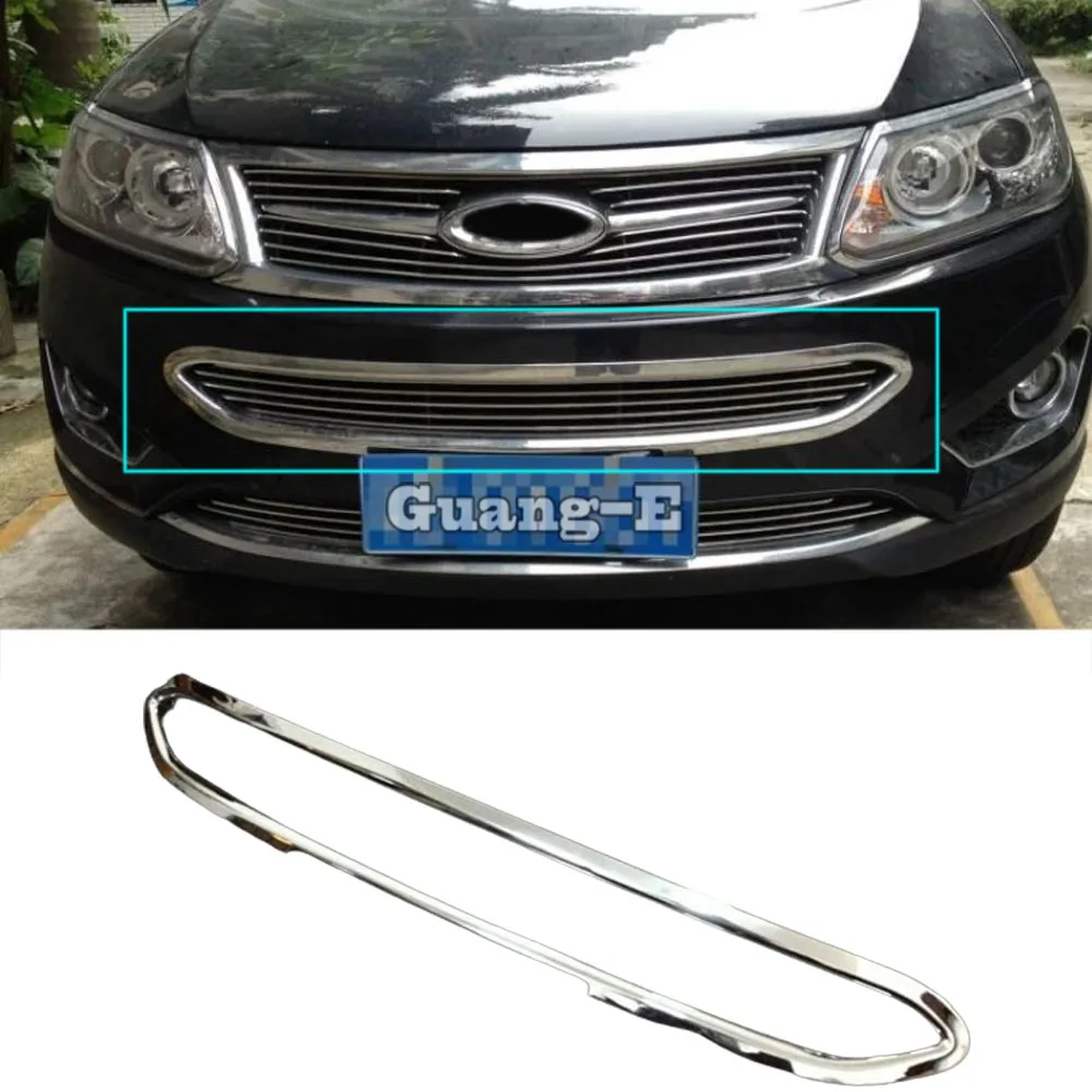 

For Chery Tiggo5 Tiggo 5 2014 2015 2016 2017 2018 Car Body Cover Protection Detector Trim Front Bottom Grid Grill Grille Panel