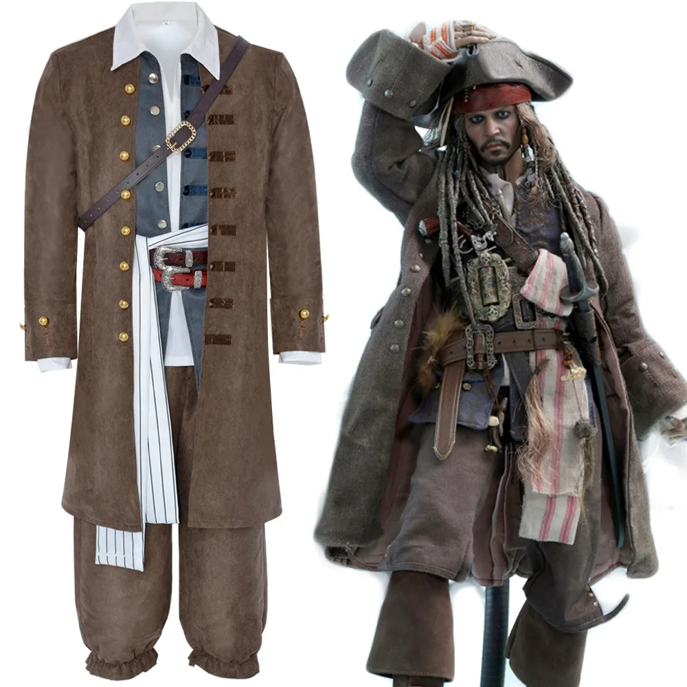 

Movie Pirates Cosplay Costume Set Halloween Male Cosplay Costume