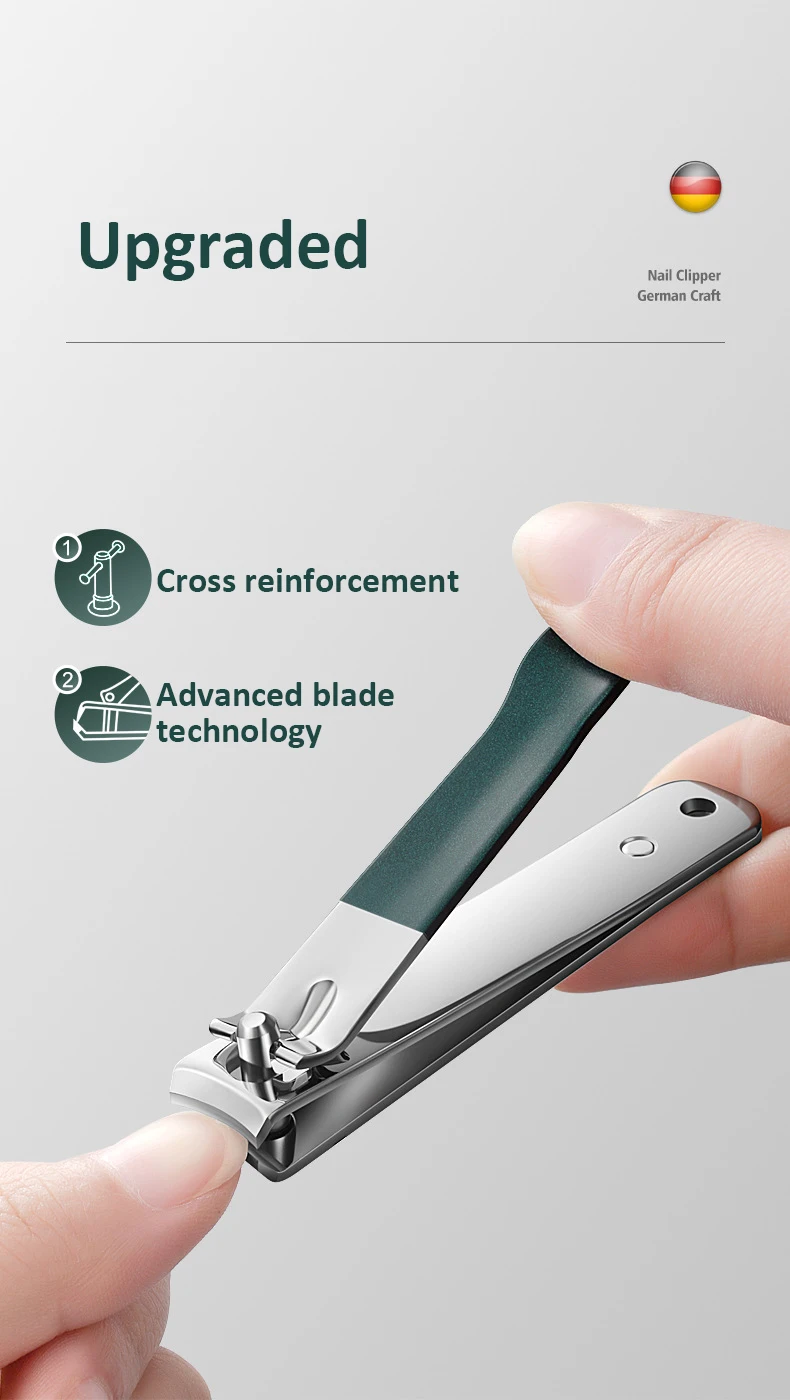 Neues Nagelknipser-Set, 4-teilig, mit drehbarer Ledertasche, professioneller Trimmer, Pediküre-Pflegewerkzeuge, Maniküre-Set, Heimpflege-Geschenk – Detail 6