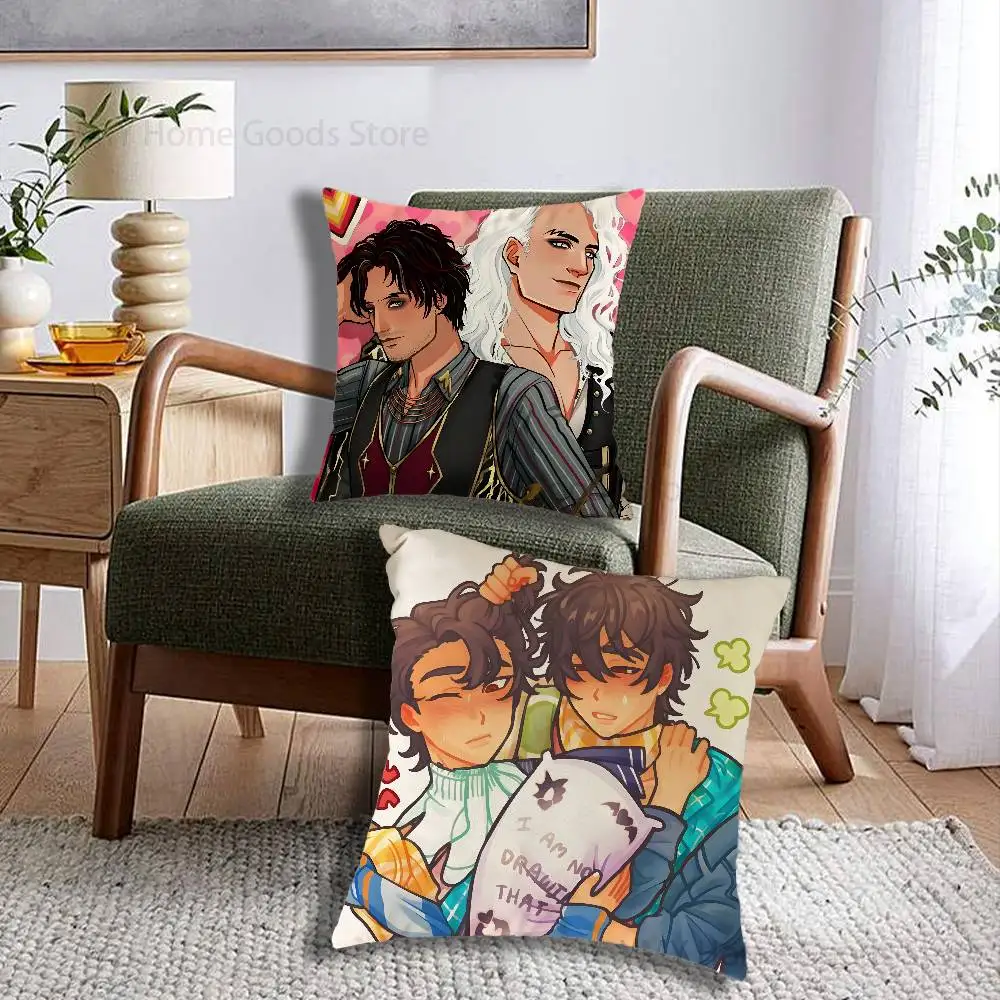 Mac Daisuke Cam Eddie Mateo Betty Skips Dirk Print Throw Pillow Cover Square Cushion Case for Living Room Bedroom Decor