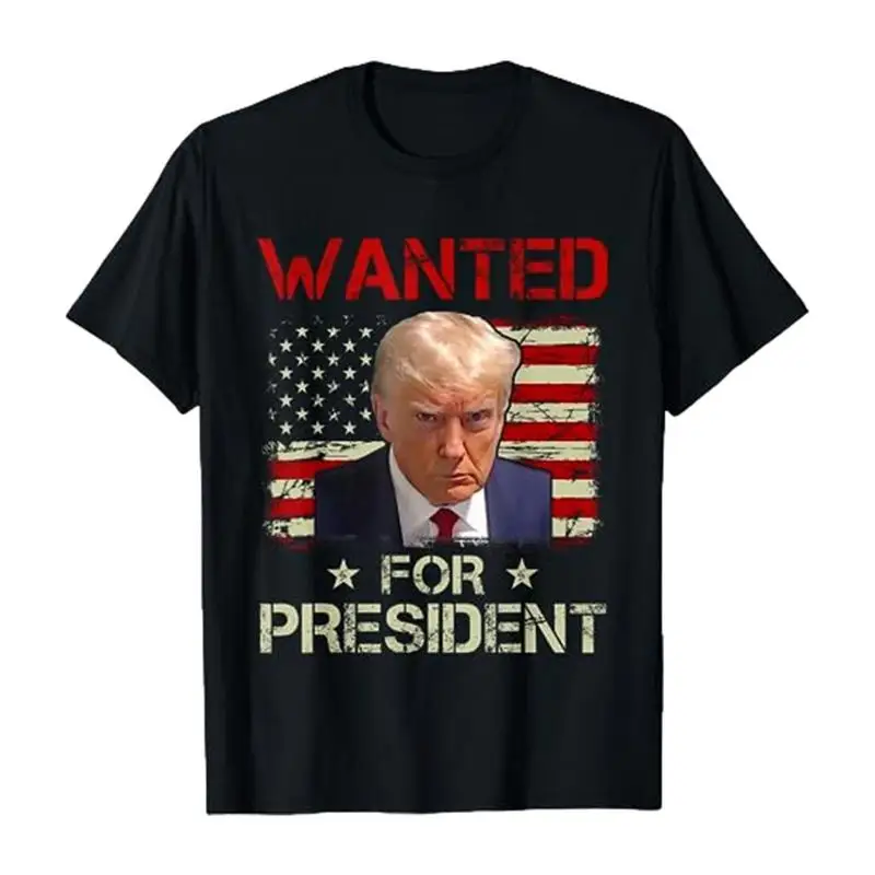 Never Surrender Trump T-Shirt | 2024 Mugshot T-Shirt | Funny Trump 2024 Shirts with Mugshot Design Cool Mugshot T-Shirt