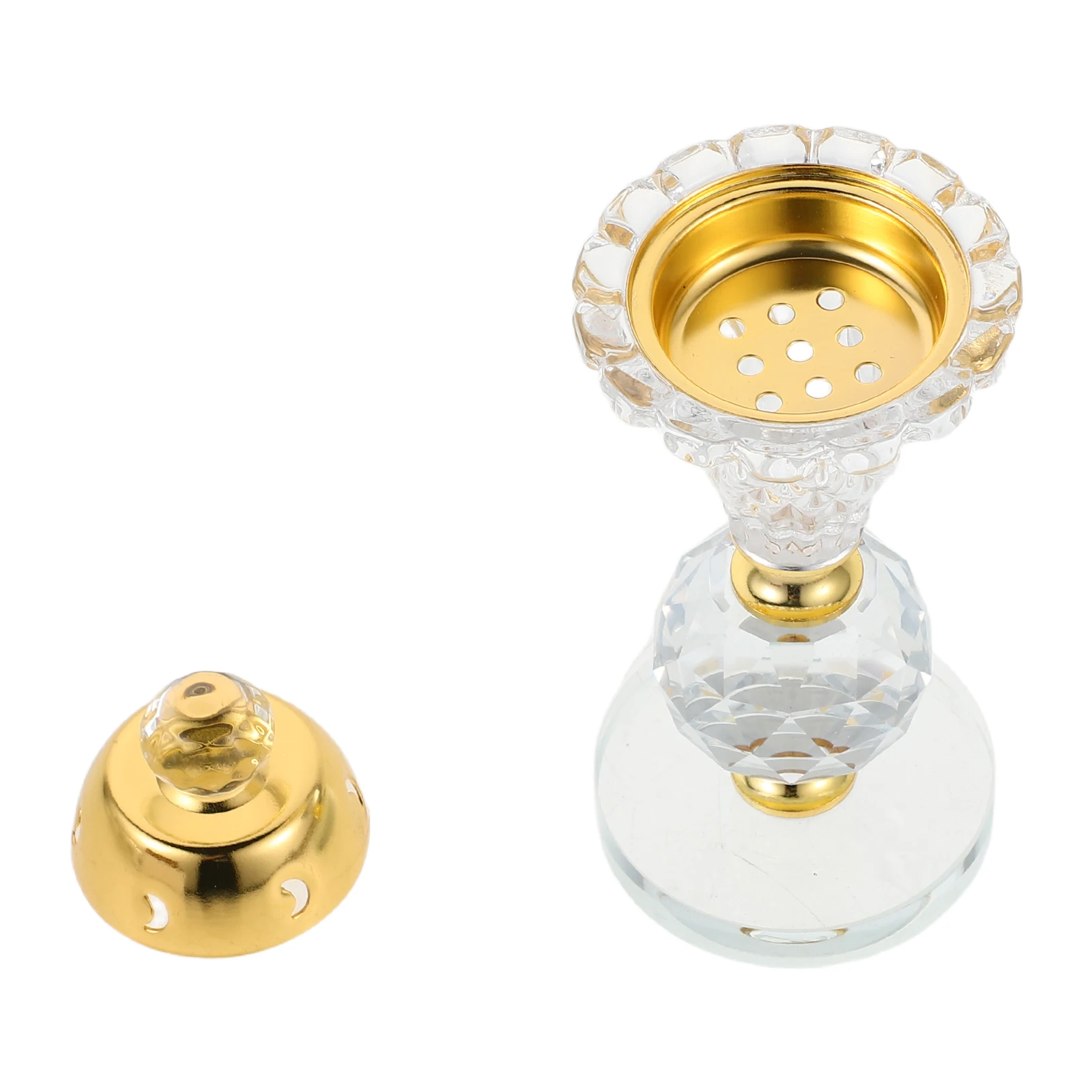 

Arabic Style Glass Bakhoor Incense Burner Crystal Holder Aromatherapy Meditation Yoga Ramadan Home Decor Indoor Fragrance